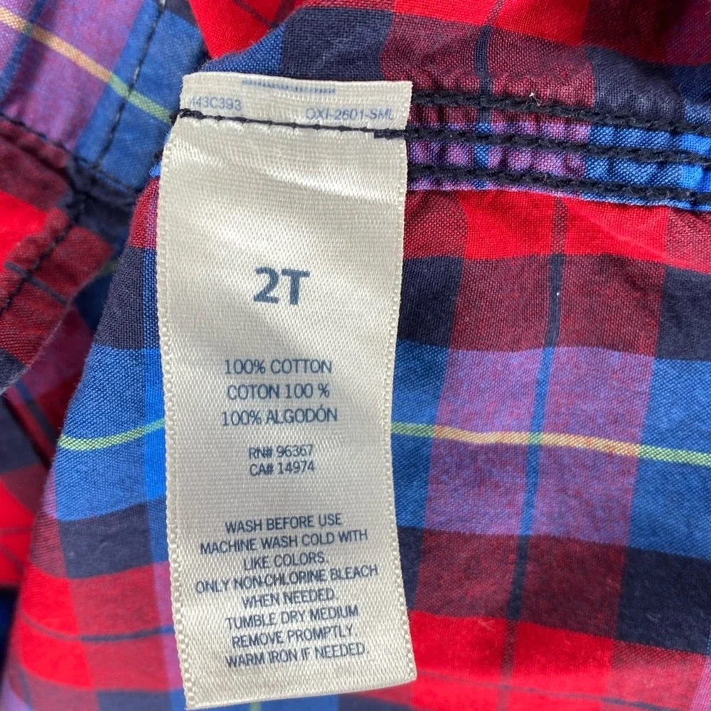 Osh Kosh Plaid Shirt 2T